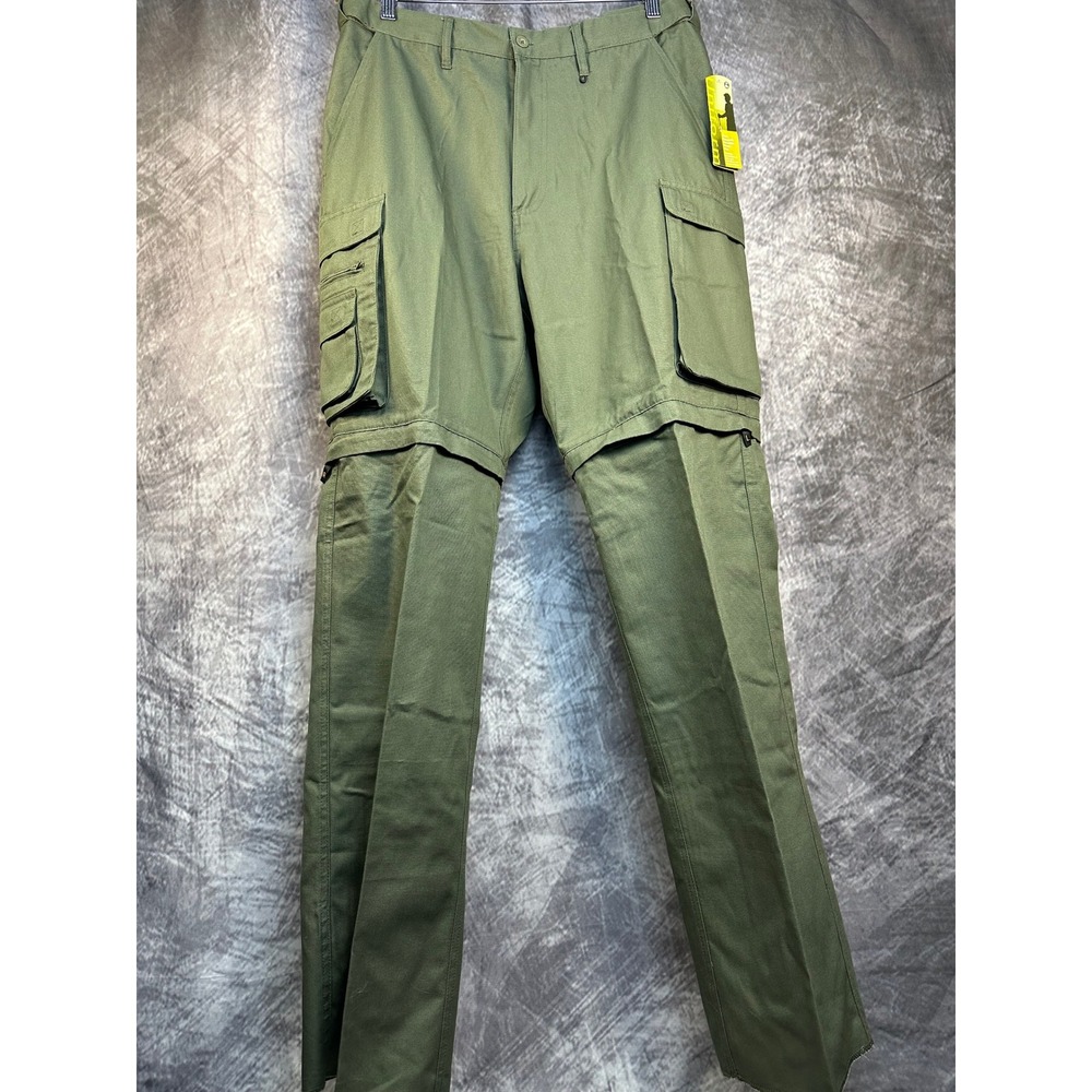 Boy Scouts of America Convertible NWT Uniform Pants Men 34 Green Relaxed Cargo